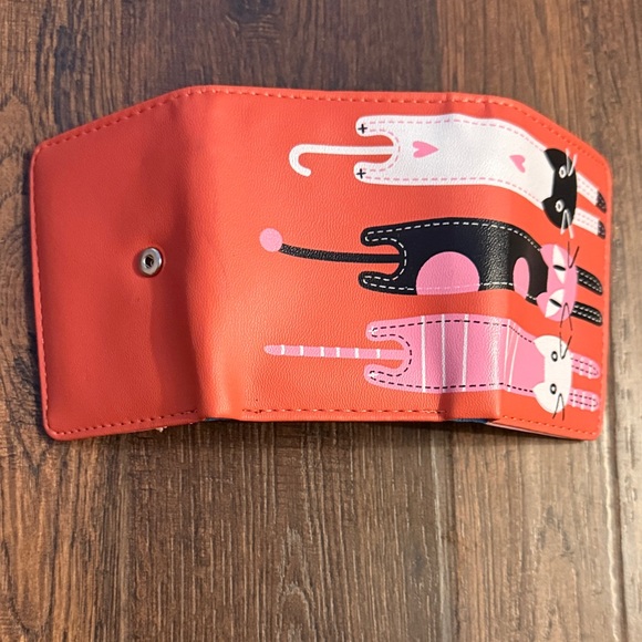 Cute Cat Design Wallet - Pink and Black GUC - Picture 3 of 6